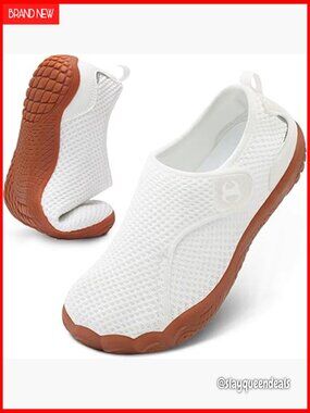 Adjustable Wide Toe Box Barefoot Walking Shoes Slip On Sneakers